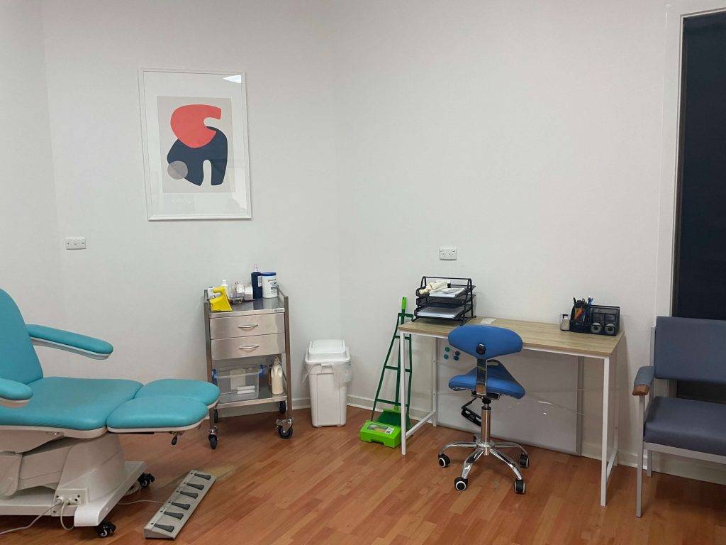 Consulting room at Wellbeing Chiropractic Sydenham
