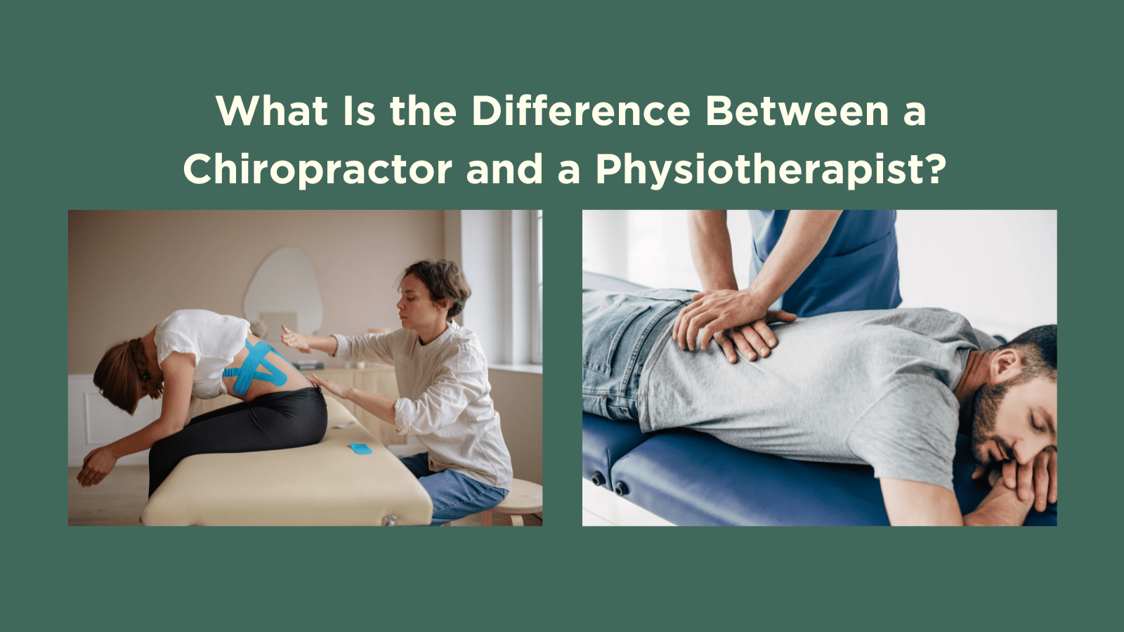 At Wellbeing Chiropractic, one of the most common questions we hear from patients is: “What’s the difference between a chiropractor and a physiotherapist?”