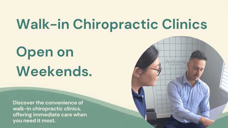 Walk-in chiropractic clinics open on weekends
