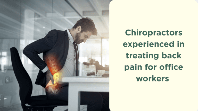 Chiropractors experienced in treating back pain for office workers