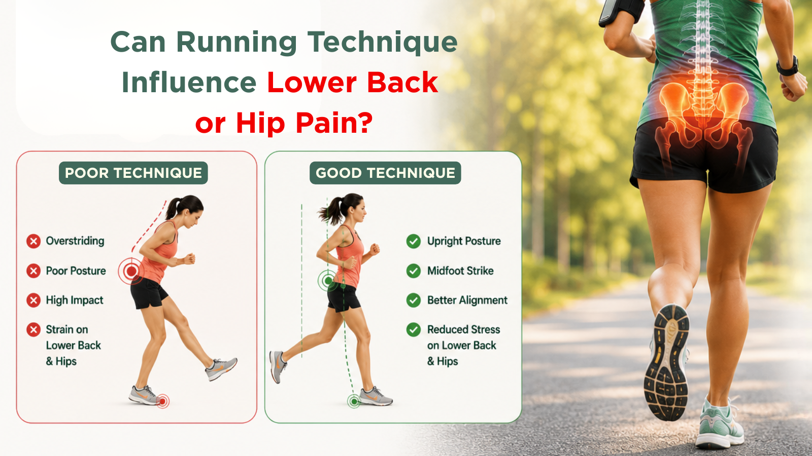 Can Running Technique Influence Lower Back or Hip Pain