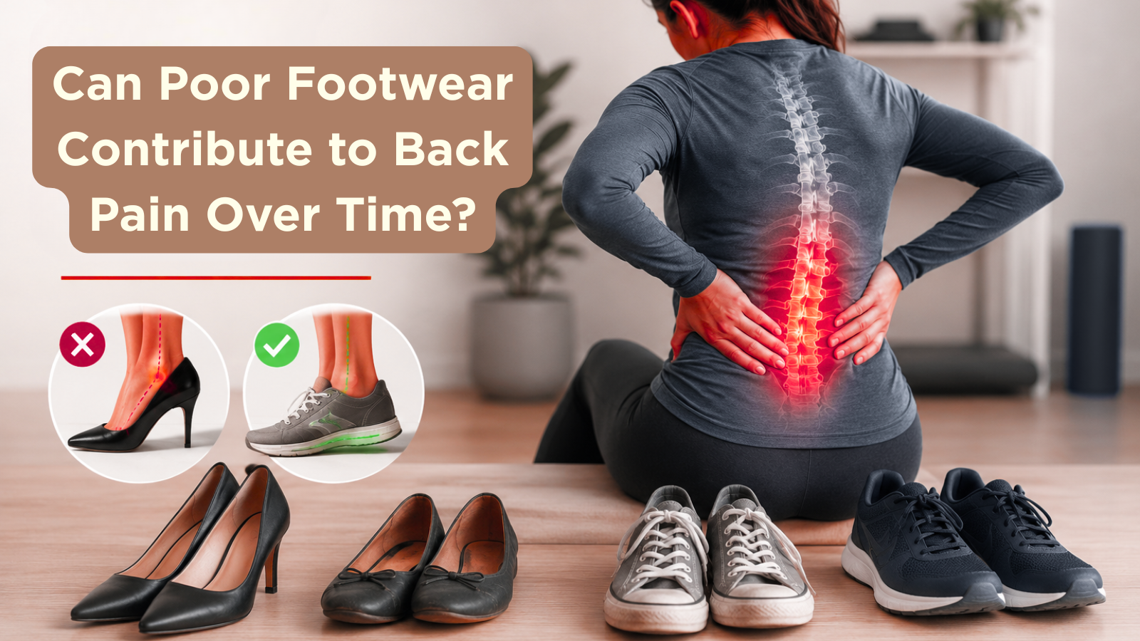 Can Poor Footwear Contribute to Back Pain Over Time?