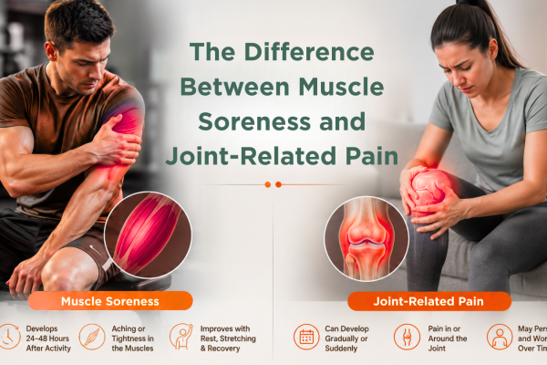 The Difference Between Muscle Soreness and Joint-Related Pain The Difference Between Muscle Soreness and Joint-Related Pain