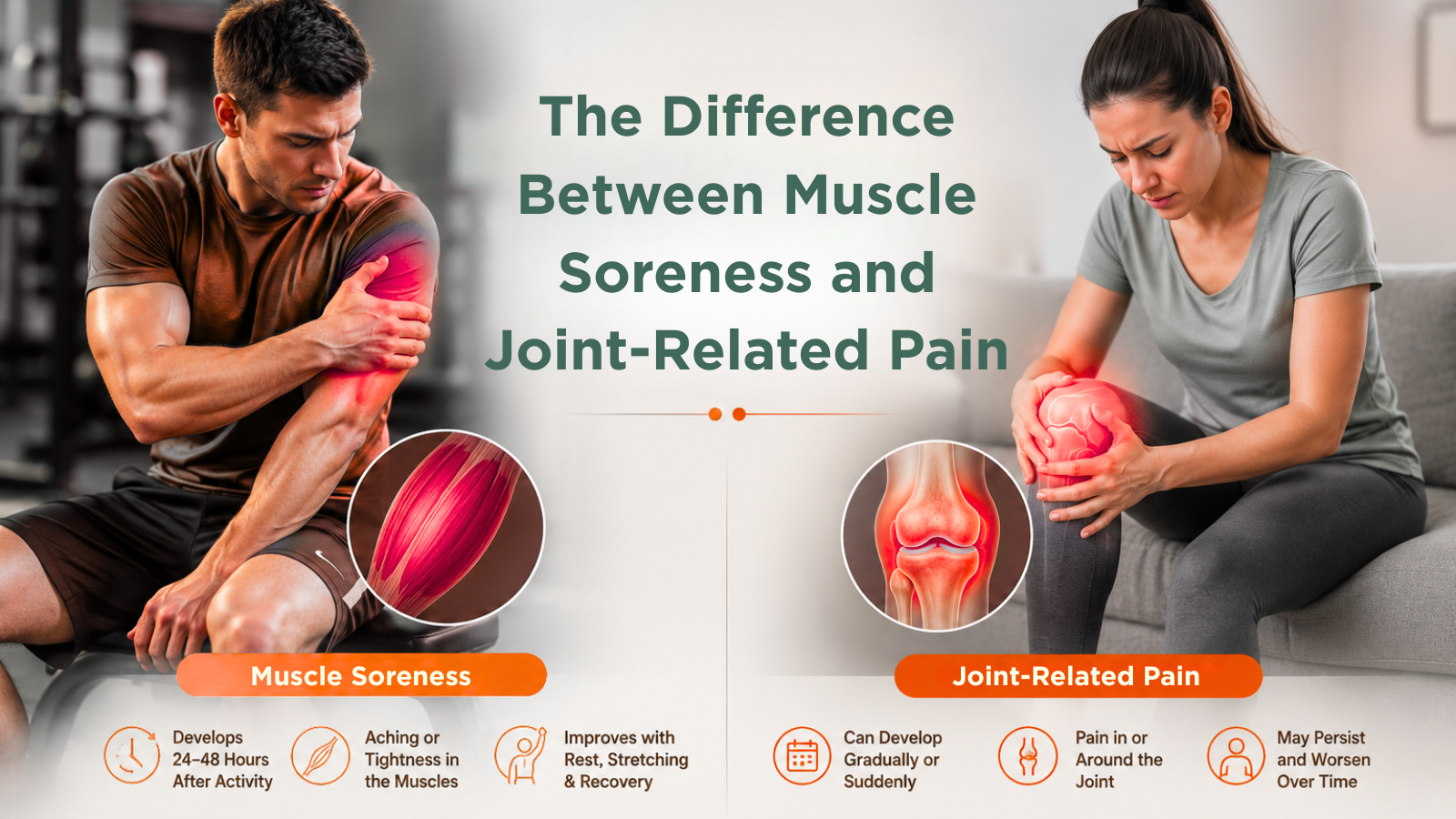 The Difference Between Muscle Soreness and Joint-Related Pain