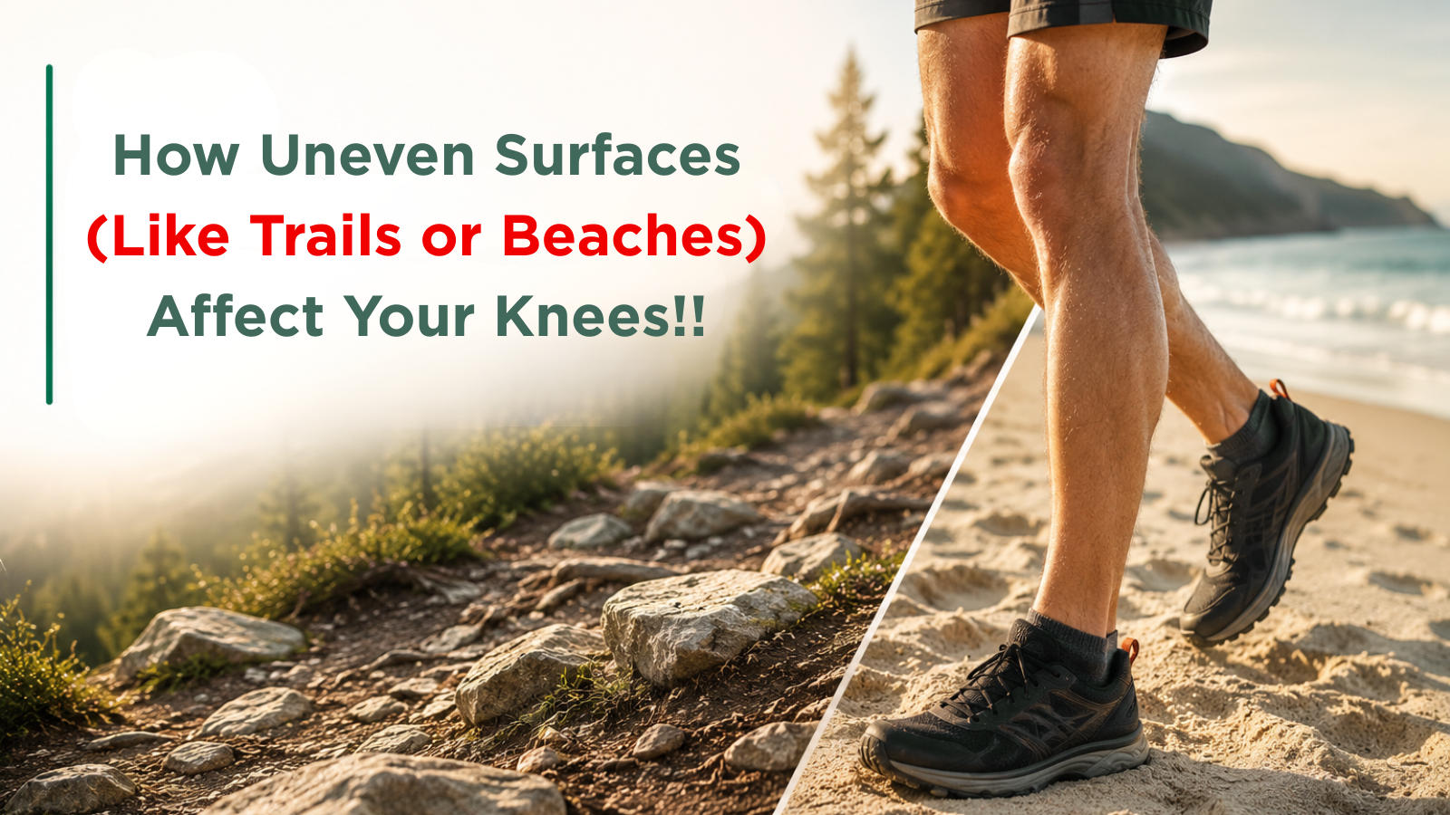 How Uneven Surfaces (Like Trails or Beaches) Affect Your Knees