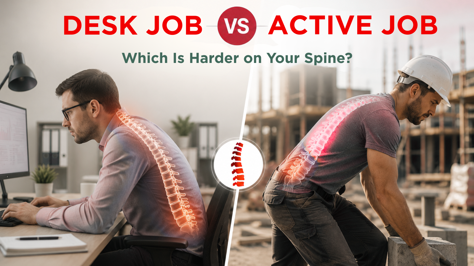 Desk Job vs Active Job Which Is Harder on Your Spine
