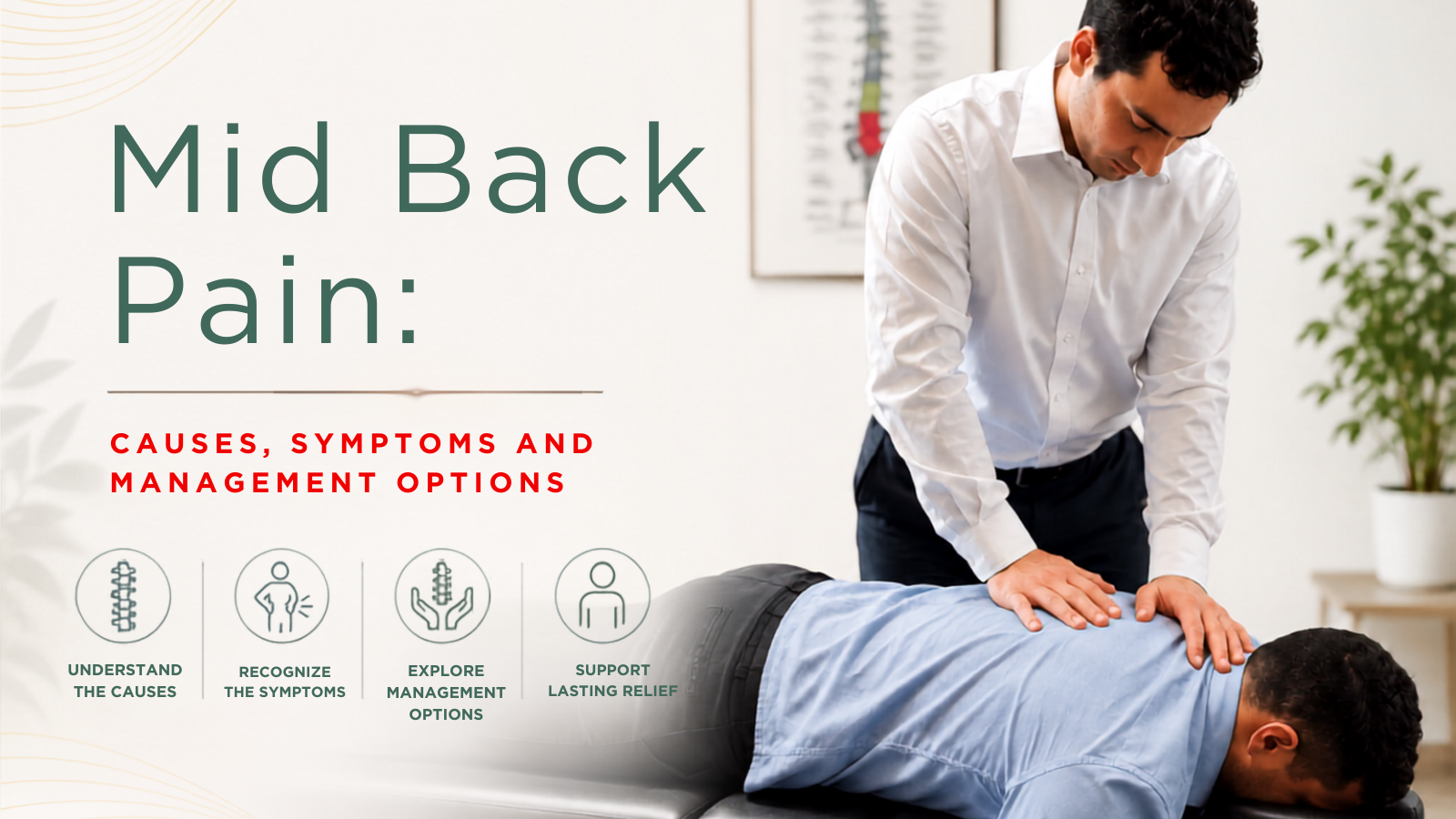 Mid Back Pain Causes, Symptoms and Management Options