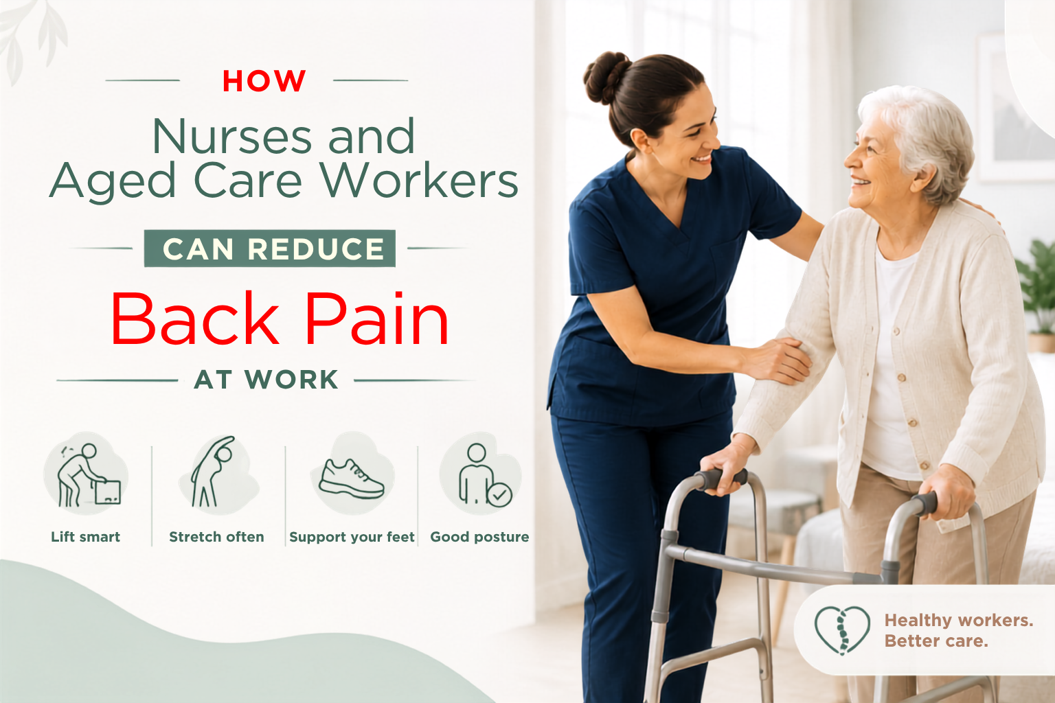 How Nurses and Aged Care Workers Can Reduce Back Pain at Work