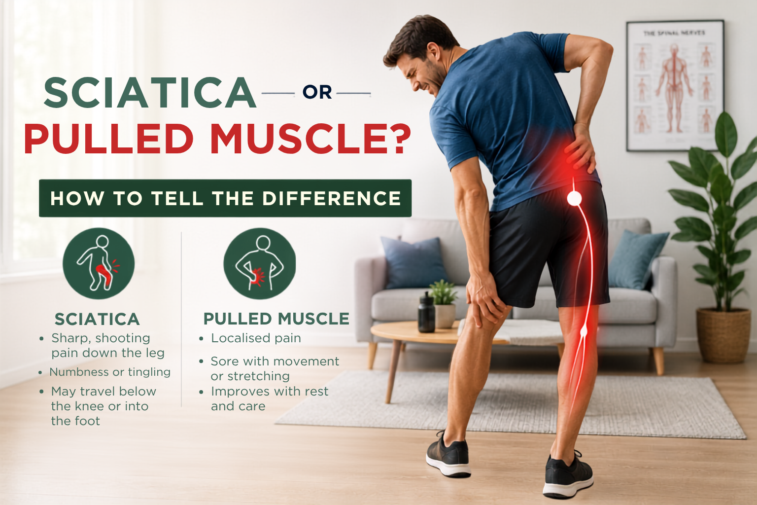 Sciatica or Pulled Muscle? How to Tell the Difference