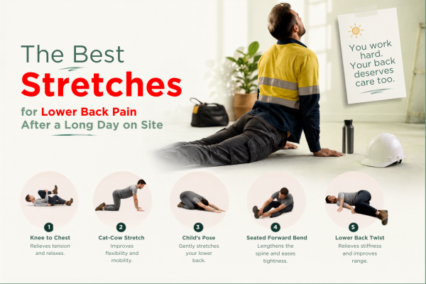 The Best Stretches for Lower Back Pain After a Long Day on Site The Best Stretches for Lower Back Pain After a Long Day on Site