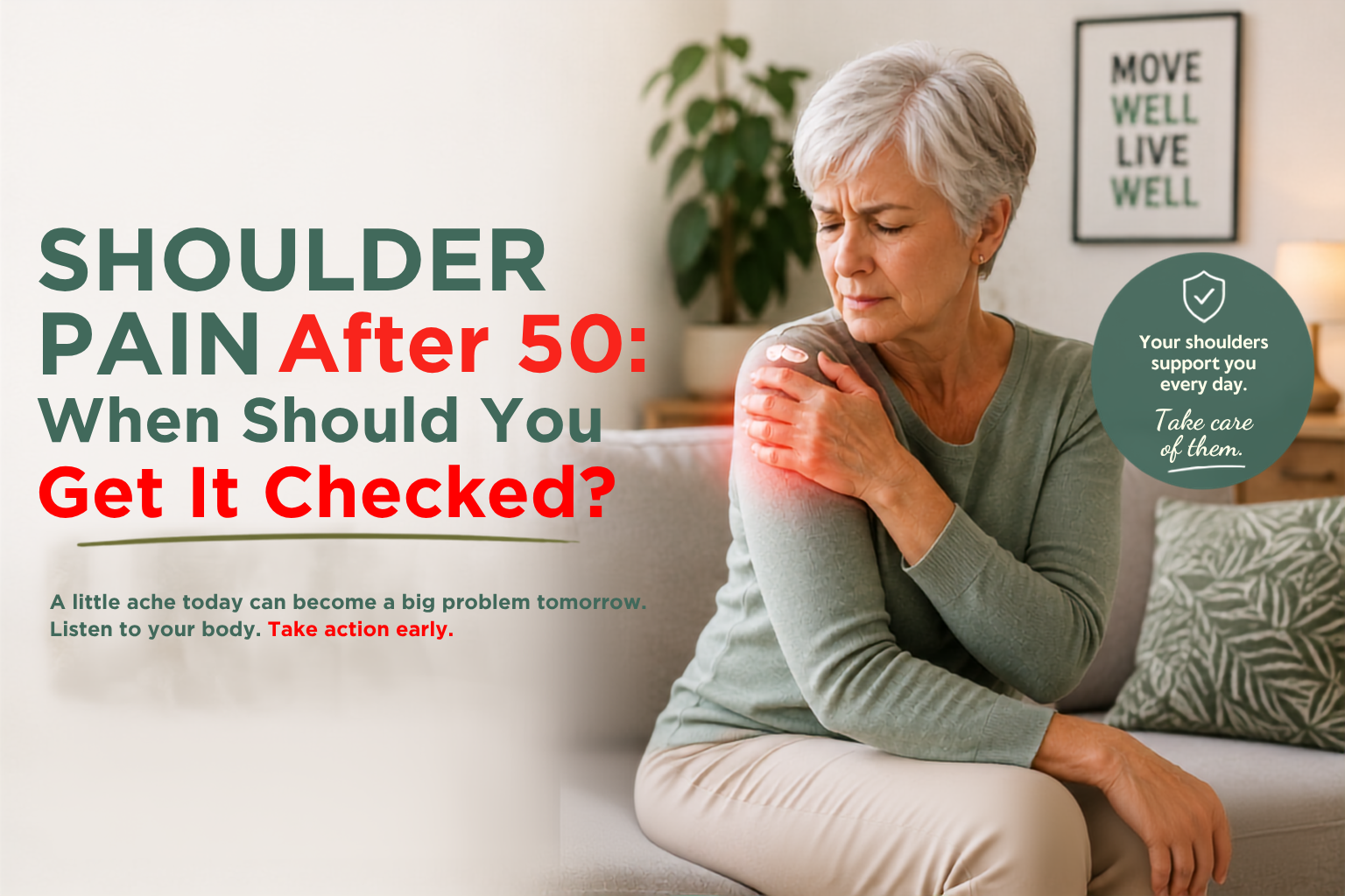 Shoulder Pain After 50: When Should You Get It Checked?