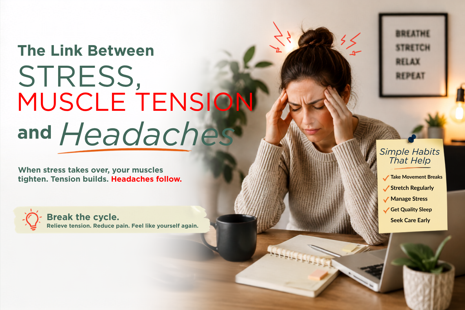 The Link Between Stress, Muscle Tension and Headaches
