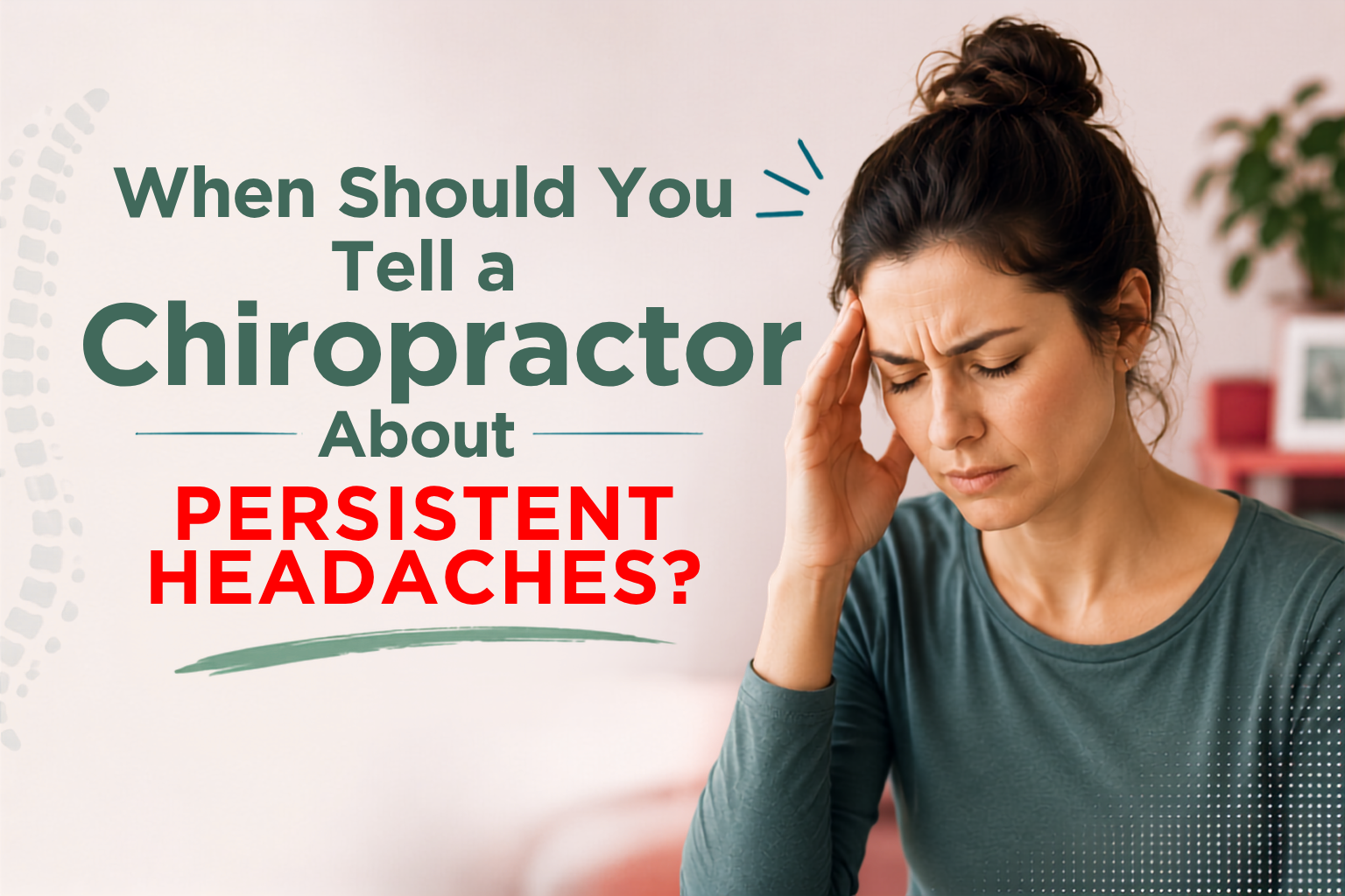 When Should You See Tell a Chiropractor About Persistent Headaches?