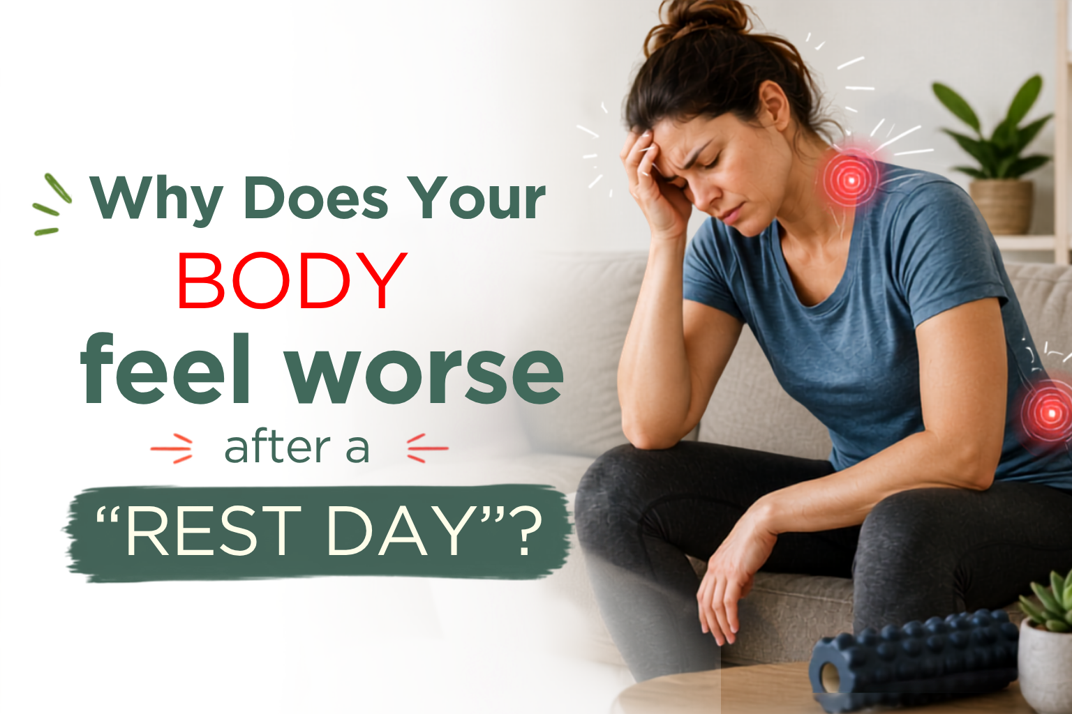 Feeling stiff after a rest day? Learn why too much inactivity can leave your body sore and how gentle movement may help.