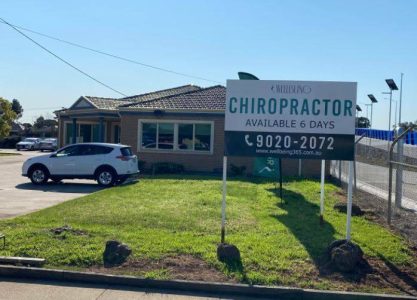 Wellbeing Chiroprators Signboard